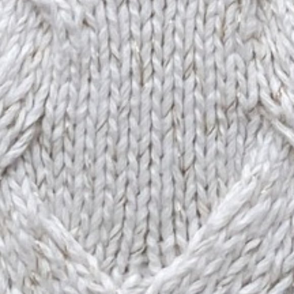 Tommy Bahama Cable Knit Turtleneck Sweater Cream Gold Metallic Sz L - Picture 3 of 14